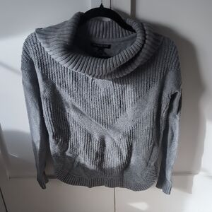 Banana Republic Gray Cowl Neck Sweater